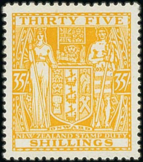 zealand postal fiscal stamps   issue cowan paper