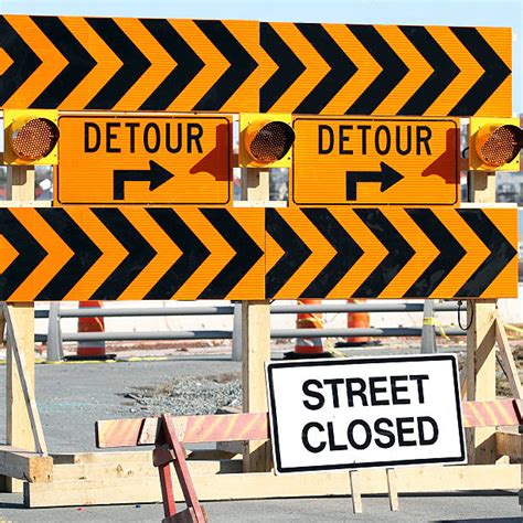 Detour Sign Pictures, Images and Stock Photos - iStock