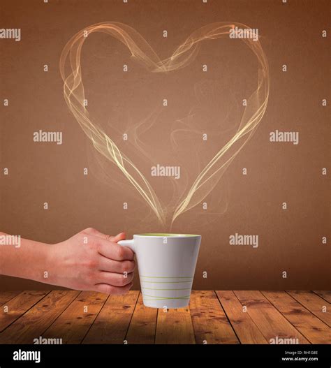 steaming cup  tea concept stock photo alamy