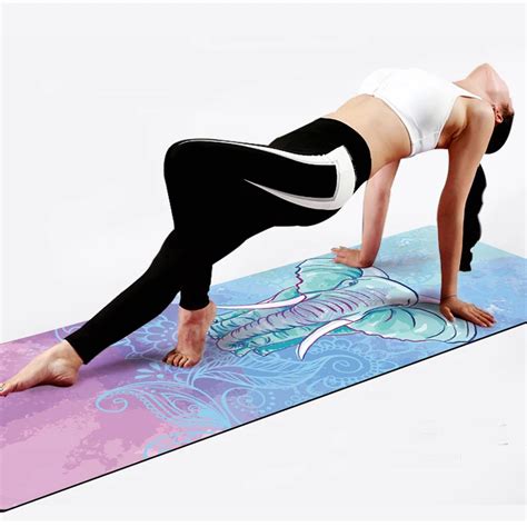 Natural Rubber+Suede Eco friendly Non slip Comfortable Yoga Mat Fitness ...