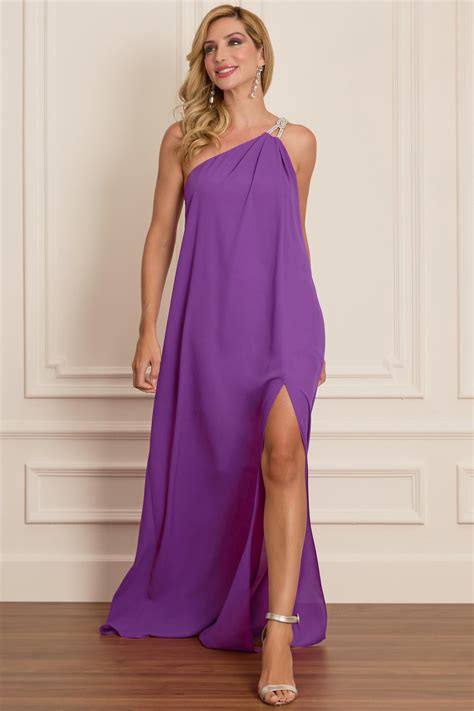 Vestido de festa Vestido de Festa Roxo Longo Lory | Ladydress