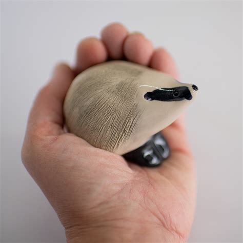 Ceramic Badger sculpture – Protect the Wild