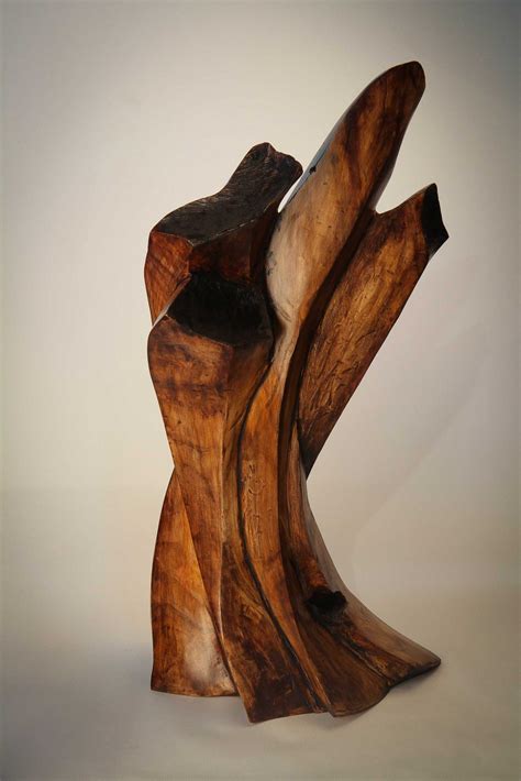 Jeff May Art / Freeform Abstract Wood Carving "Untied"