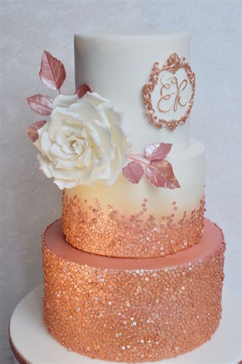 Bolo Com Glitter Rose Gold - How To Make A Rose Gold Glitter Cake at Leanna Haynes blog