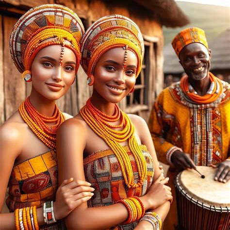 traditional african attire  vibrant patterns cultural celebration