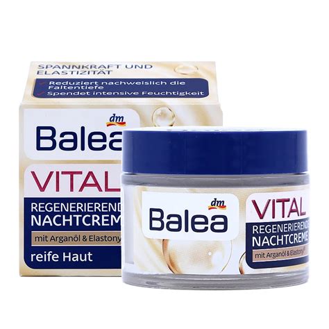 Germany Balea VITAL Regenerating Night Cream with Baobab Argan oil ...