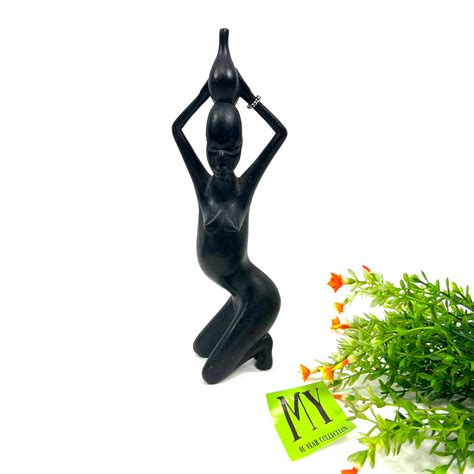Vintage Black Wood Sculpture of African Tribe Nude Woman - Etsy