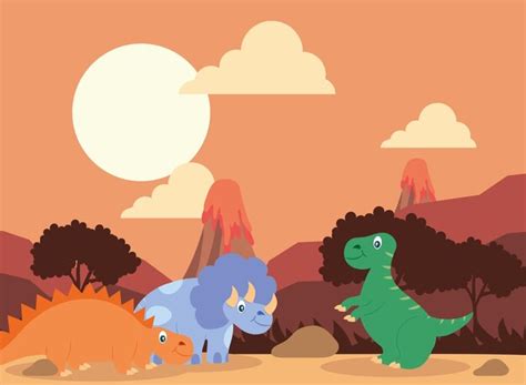 premium vector  dinosaurs poster