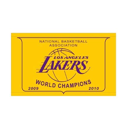 Los Angeles Lakers 2010 NBA Championship 3x5 Banner - OnlineSports.com