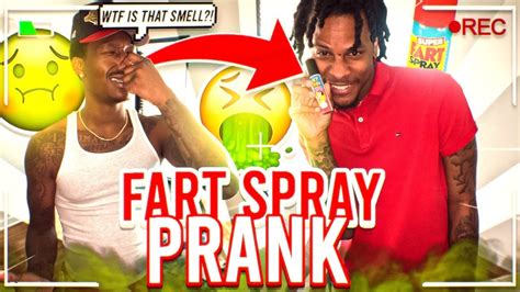 Fart Spray Prank On DUKE DENNIS! - YouTube