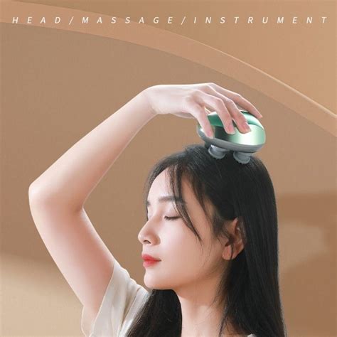 Boosting Hair Growth Vibrator Massager Waterproof Head Scalp Massager ...