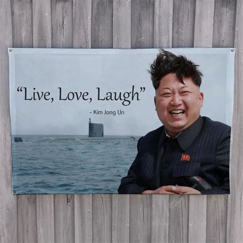 live laugh love sign kim jong un - Google Search | Laugh, Wall hanging ...