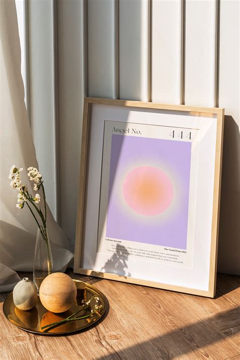 Angel Number 444 Manifestation Aura Energy Gradient Design - Etsy