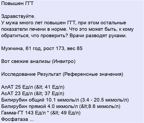Повышен ГГТ