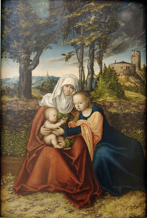 Virgin and Child with St. Anne, c.1520 - Lucas Cranach the Elder