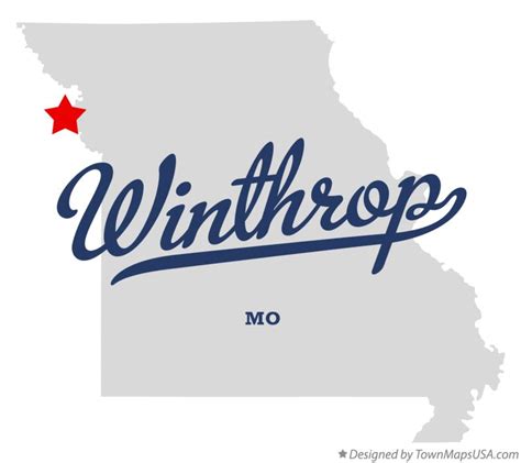 Map of Winthrop, MO, Missouri