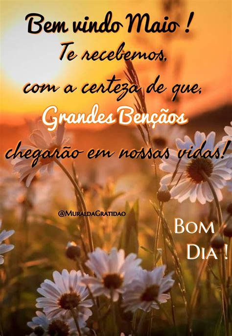 Bom Dia Maio Seja Bem Vindo - Bem vindo Maio | Bem-vindo maio, Bom dia salmos, Mensagens de bom dia