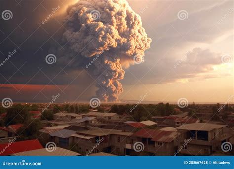 Time-lapse of Volcano Eruption with Ash Cloud Stock Photo - Image of ...