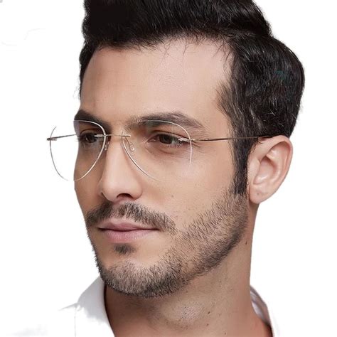 Oculos De Grau Sem Armação Masculino - Armação de Óculos Aviador Sem Aro Balgriff para Grau - Masculino e ...