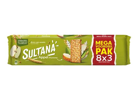 Sultana_FruitBiscuit 8x3 pack_Appel_Front_2020 - Sultana