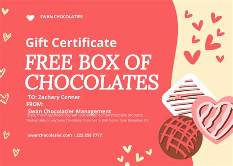 Free Love Gift Certificate Template - Edit Online & Download | Template.net