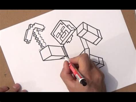 Como Desenhar Minecraft No Papel - como desenhar minecraft | como desenhar minecraft passo a passo - YouTube