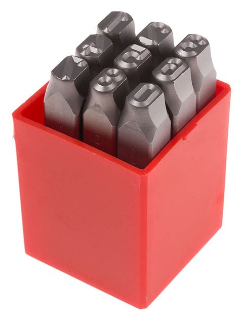rs pro mm   piece engraving number punch set   rs