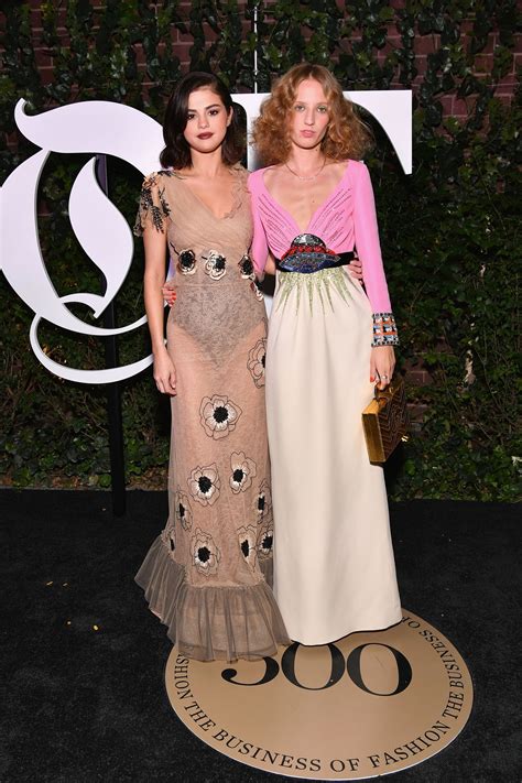 Selena Gomez Wears Sheer Nude Rodarte Dress to NYFW #BoF500 Gala | Teen ...