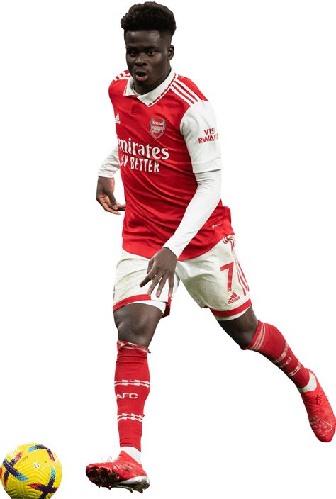 Bukayo Saka Arsenal football render - FootyRenders