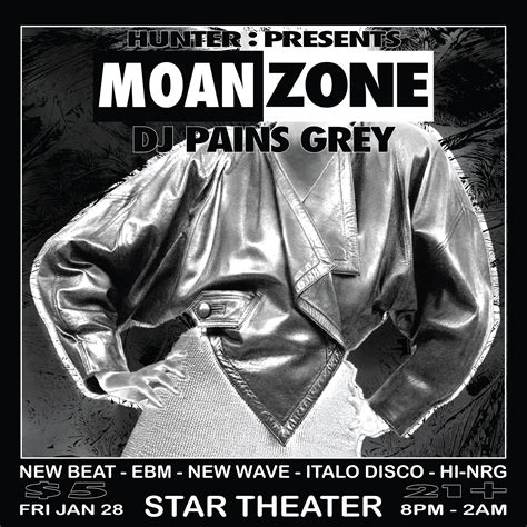 Moan Zone Flier on Behance