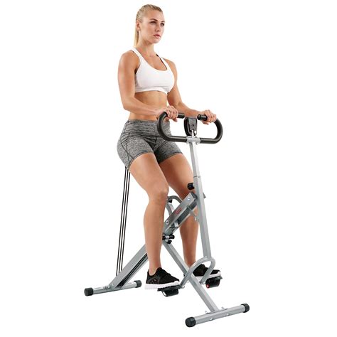 Sunny Health & Fitness Smart Upright Row-N-Ride Exerciser, Squat Assist
