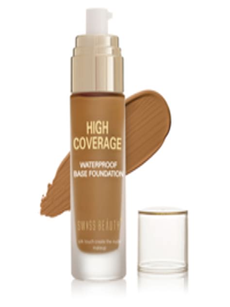 Buy SWISS BEAUTY High Coverage Waterproof Base Foundation 55 G Toffee Beige - Foundation for ...