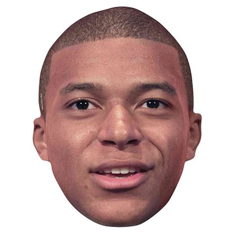 Kylian Mbappe Cardboard Face Mask | Partyrama