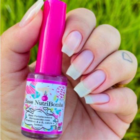 Base De Unha Fortalecedora - Base Nutribomba Fortalecedora De Unhas Original 9ml | Shopee Brasil