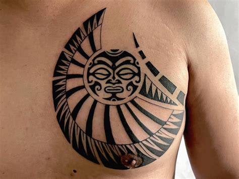 Center chest tattoo ideas photos