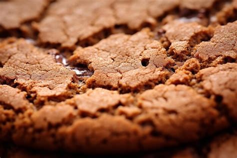 Premium AI Image | Cookie CloseUp Crispy Edges and Gooey Center