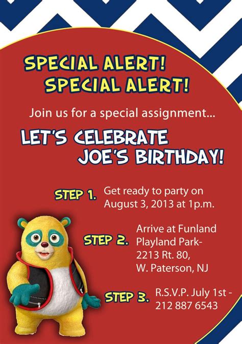 AGENT OSO Invitations Disney Agent Oso Invite Special Agent | Etsy