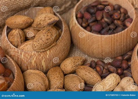 verschiedene arten der muttern stockbild bild von pistazie mandel