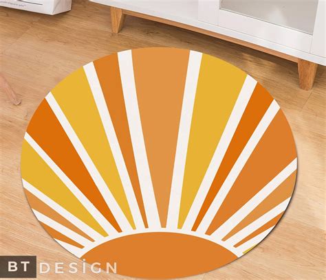 sunlight rug abstract sun themed nonslip area rug colorful bohemian