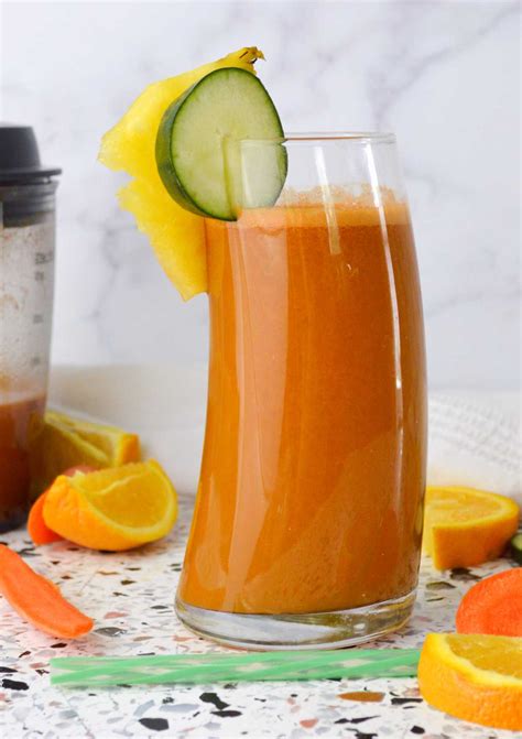 Carrot Pineapple Cucumber Juice - Easy Recipe!
