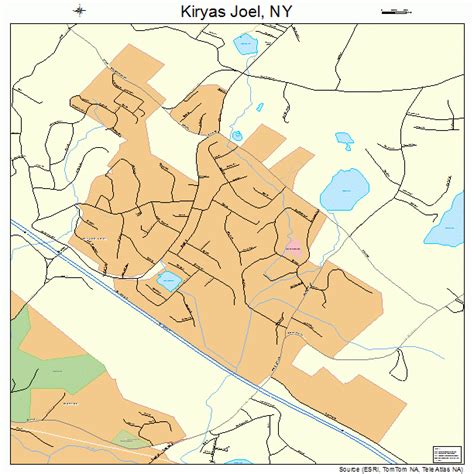 Kiryas Joel New York Street Map 3639853