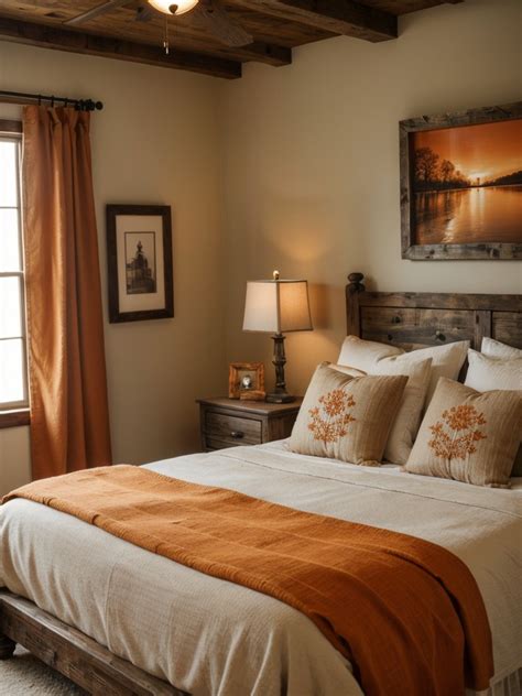 Rustic Charm: Orange Bedroom Decor Ideas for a Cozy Vibe - Bedroom Inspo