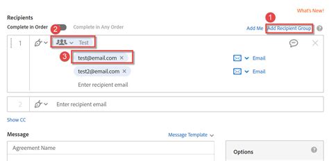 add recipient groups adobe sign