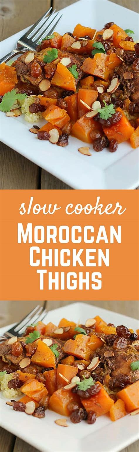 Slow Cooker Moroccan Chicken Thighs Recipe - Rachel Cooks®