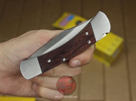 Реплика ножа BUCK Folding Hunter 110 - рукоять дерево 0110BRS