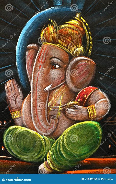 beautiful ganesha oil paintings  beautiful hand painting  ganesh