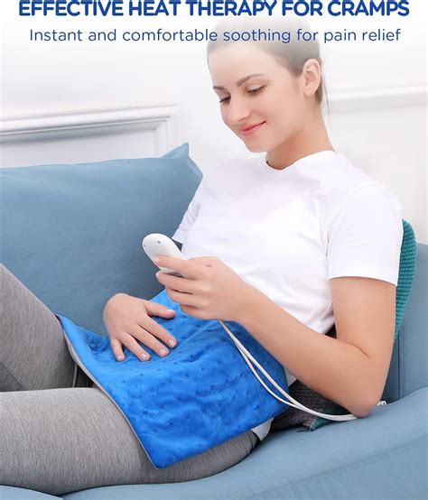 Comfytemp Electric Heating Pad XL 12x24in - 9 Heat Levels, 11 Timers ...