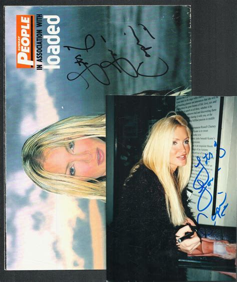 At Auction: Actress and Singer collection of 2 signed Caprice Bourret