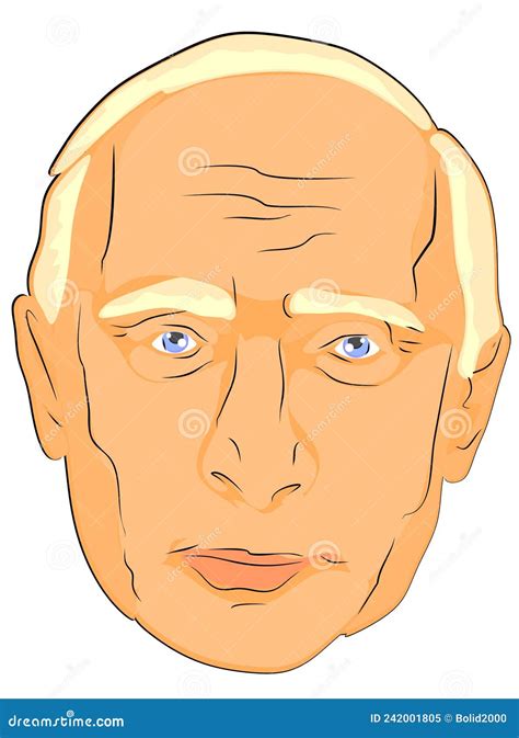 face  putin editorial image illustration  face