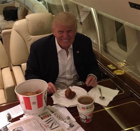 Trump Eating Fried Chicken With A Fork And Knife Is Borderline Un-American